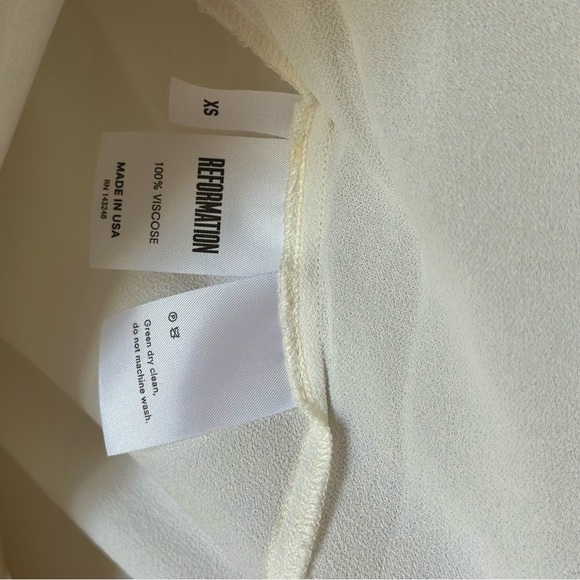 OG Reformation! White Lace Buttoned Blouse, XS - Picture 2 of 15